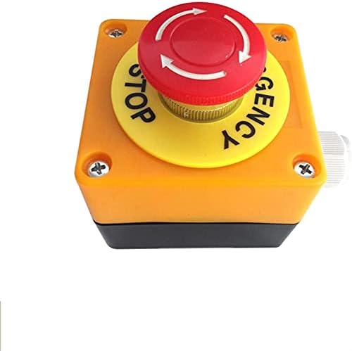 ציוד Makee מעלית מעלית חירום עצירת חירום פטריות כפתור כפתור תיבת מתג אטום אטום למים לא+NC DPST AC660V/10A