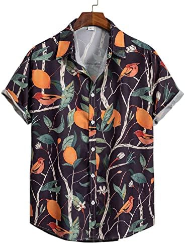 חולצות שמלת קיץ של BMISEGM לגברים גברים מזדמנים של דש דש רופף צבע שרוול קצר כפתור גברים בינוני שרוול ארוך T