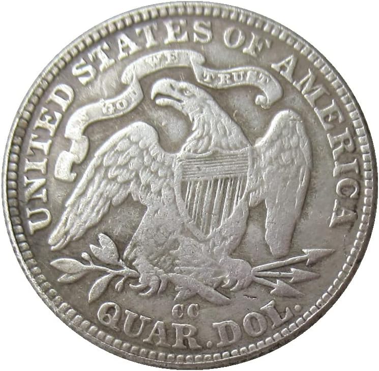 ארהב 25 סנט דגל 1876 מטבע זיכרון מעופף מצופה כסף