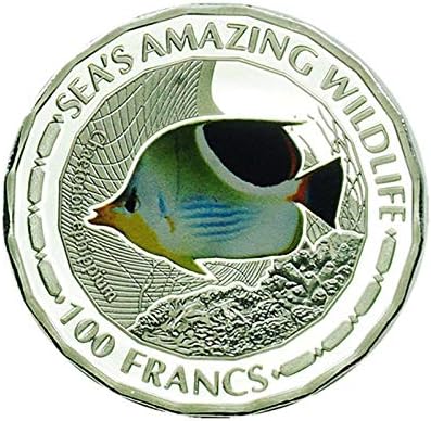 מטבעות הנצחה של eBaywish Animine בעלי חיים ימיים מצופים מכסף העתקים קריפטו