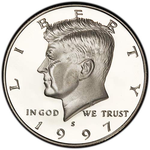 1997 הוכחת כסף קנדי ​​בחירת חצי דולר ללא מחלה מנטה ארהב