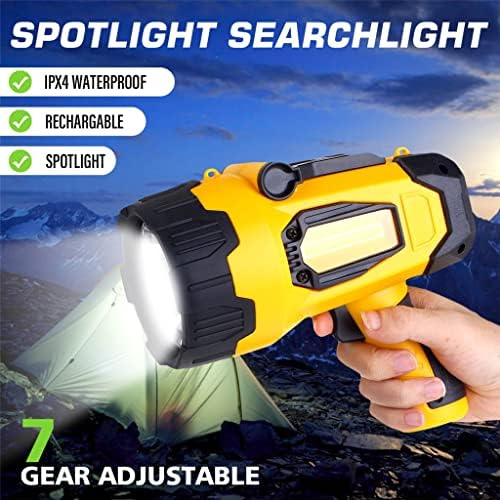 Shzbcdn Searchlight סופר מואר USB LED Flashlight Flashlight Flashlight Light Flight Flashing Camping Light Sports Outdoor