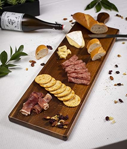 בית בירדרוק 31.5 אינץ 'גבינה מעץ גבינה מעץ עם ידית - גדול - ארוך במיוחד - חרסיקה למסיבות למנות ראשונות פלטת מטבח