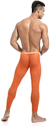 גברים של רשת יוגה מכנסיים לראות דרך מגניב יבש דחיסת גרביונים כושר אימון חותלות פיתוח גוף מכנסיים