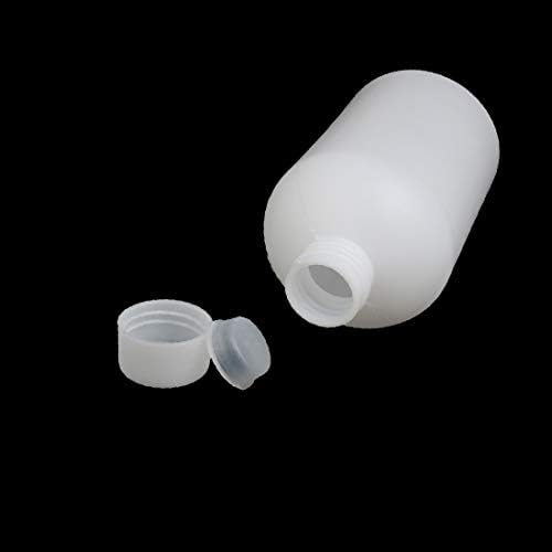 X-dree 5 pcs 17oz hdpe פלסטיק לבן צר פה נוזלי מגיב כימי מדגם דגימה מיכל אחסון בקבוק (5 Unids 17 oz hdpe plástico blanc-o