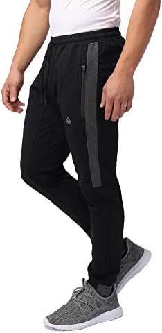 ספורט 33/36 תפר גברים של פסים אצן מכנסיים באזיקים מכנסי טרנינג אימון אימון מכנסיים רזה גבוה ארוך