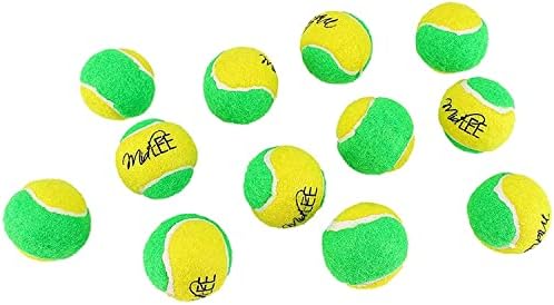כדורי טניס כלבים קטנים של מידלי- סט ירוק/צהוב של 12