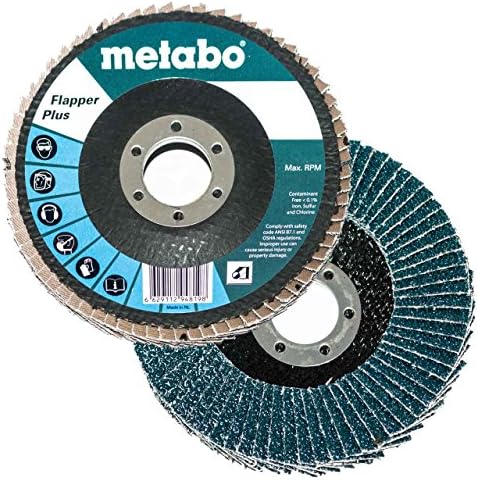 Metabo 629419000 4.5 x 7/8 פלפר פלוס שוחק דש דיסקים 40 חצץ, 10 חבילה