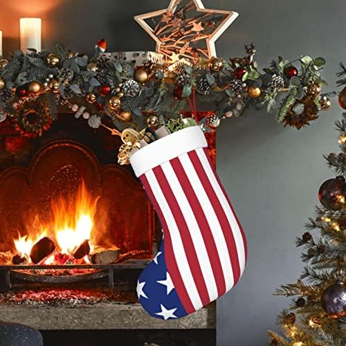 גרבי חג המולד באפריה חידוש ארהב דגל אמריקאי דגל אח כפול צדדי תלייה