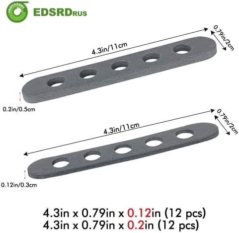 Edsrdrus 24 PCS גודל כובע מפחית 0.12 ו- 0.20 אינץ