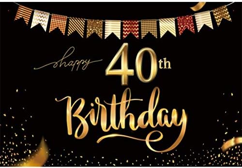 LAEACCO 10x7ft נהדרים 40 יום הולדת