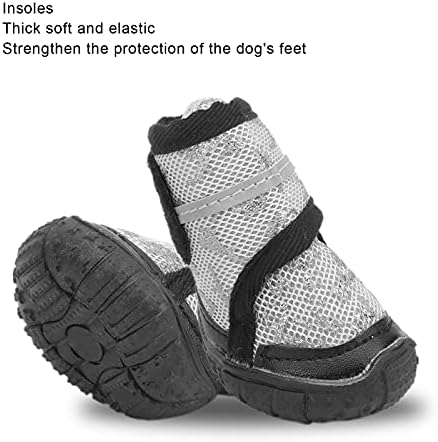 מגפי כלבים של PlplaOOO, נעלי כלבים אנטי -סליפיות מתכווננות לכלבים בינוניים וגדולים, נעלי כלבים אטומות למים עם עיצוב