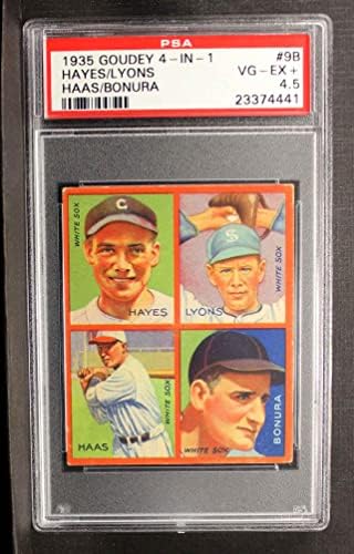 1935 Goudey 4-in-1 Minter Hayes/Ted Lyons/Mule Haas/Zeke Bonura Chicago White Sox psa 4.50 White Sox