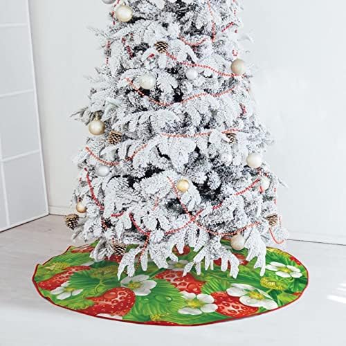 דפוס תות חצאית עץ חג המולד תחרה קישוטי חג המולד חג המולד עץ עץ מחצלת מחצלת