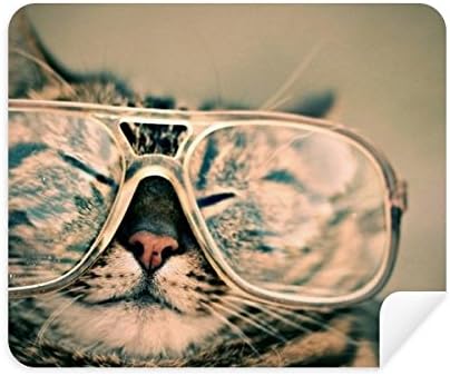 בעלי החיים משקפיים חתול צילום לירות ניקוי בד מסך מנקה 2 יחידות זמש בד