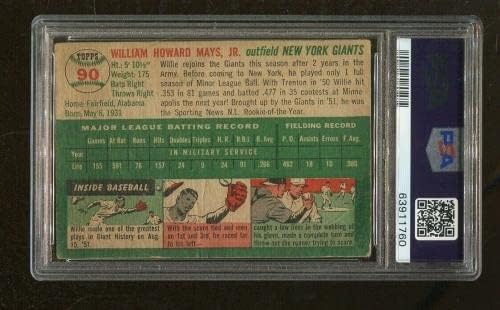 WILLIE MAYS 1954 TOPPS 90 GIANT