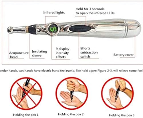 2020 חדש אלקטרוני דיקור עט, אלקטרוני מרידיאן לייזר טיפול שיקום עיסוי עט, מרידיאן אנרגיה עט כאב הקלה כלי