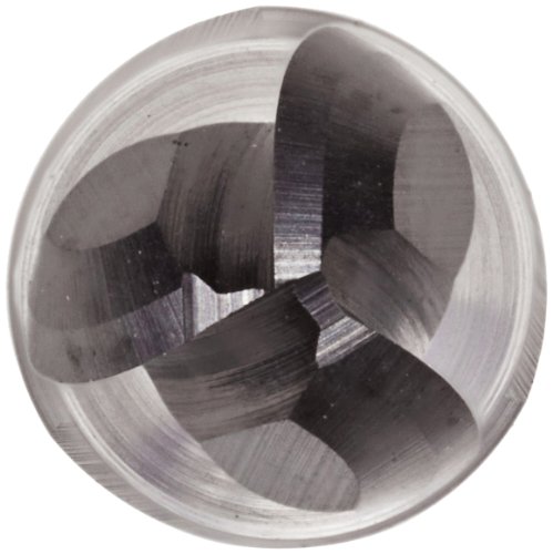 כלי Melin EMG-B Carbide Ball Ball Mill קצה, גימור מונולייר של אלטין, סליל 30 מעלות, 3 חלילים, 1.5000 אורך כולל, קוטר