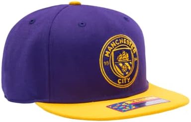 Fank Ink Manchester City 'Game's America's' America 'כובע הכדורגל Snapback מתכוונן/כובע סגול