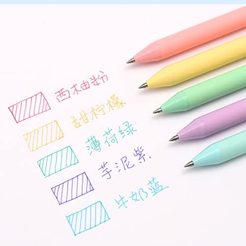 קאקו חבילה של 5 חתיכות ג ' ל דיו עטים בצבע דיו חמוד נשלף עטים עבור הערה לוקח 0.5 ממ בסדר נקודה