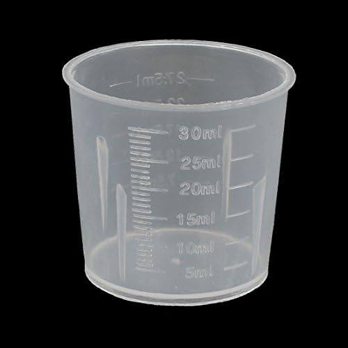 AEXIT 30 מל מד מעבדה מכולה מכולת מדידת כוס כוס כוס נקה 2 יחידות