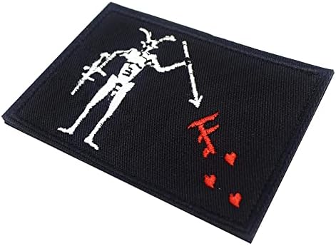 שחור זקן דגל רקום תיקון פיראטים אדוארד ללמד דגלי טקטי תיקון גאווה דגל סמל תג עם אטב וו ולולאה עבור בגדי כובע