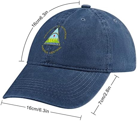ניקרגואה דגל לוגו יוניסקס ג ' ינס כובע מזדמן בייסבול כובע אבא כובע נהג משאית כובעי עם מתכוונן