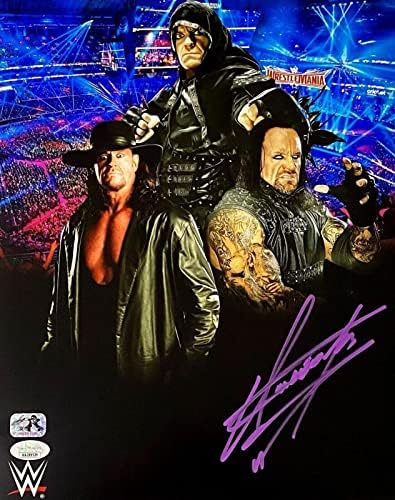 WWE בלעדי קברן חתום חתימה עם חתימה 11x14 תמונה jsa אותנטית 10 סגול - תמונות היאבקות חתימה