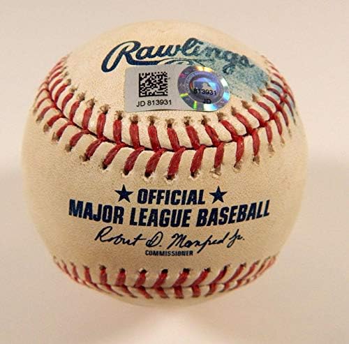 2019 מיאמי מרלינס במשחק הרוקיס קולורדו השתמש בייסבול פיטר למברט פוי - משחק משומש בייסבול