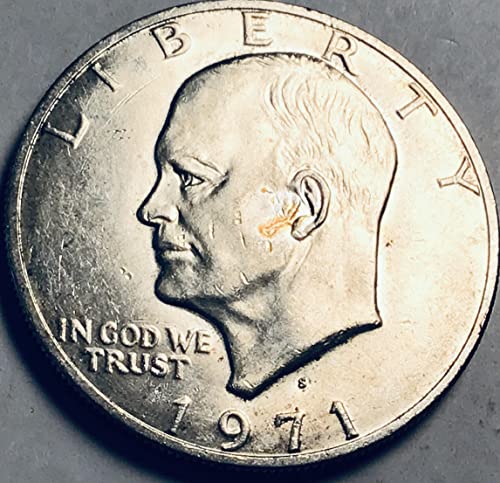 1971 S Eisenhower 40 אחוזים מוכר דולר כסף מנטה