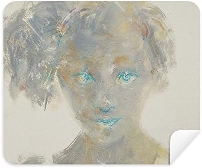 כחול עין ילדה שמן ציור ניקוי בד מסך מנקה 2 יחידות זמש בד