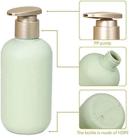 בקבוקי מתקן משאבת פלסטיק אומטאס, בקבוקי שמפו ומרכך, מיכל למילוי חוזר למקלחת רחצה קרם שטיפת גוף