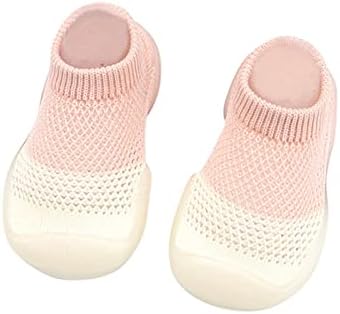 נעלי הליכה לתינוק פעוט בהליכונים ראשונים ללא החלקה סולית רכה החלקה-על נעלי ספורט נעל גרב קל משקל קל משקל
