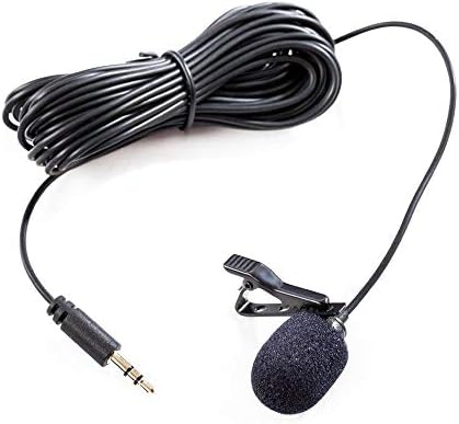 Saramonic 1/8 Stereo Lavalier Microphone עבור DSLR, ללא מראה, וידאו, סמארטפונים, טאבלטים