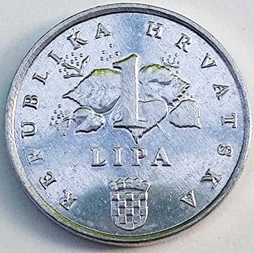 קרואטיה חדשה אירופית 1 מטבע לאפה 2005 מהדורת מטבעות זרים אנדרטת מטבעות זרים