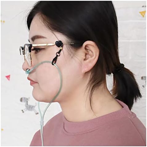 10 חבילה חמצן צינור קליפים עם משקפיים שרוול מייצבת עבור משקפיים האף חמצן צינורית אוזן מגן;