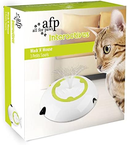 הכל עבור Paws אינטראקטיביים wack 'a' צעצוע של חתול עכבר, 7.8 קג