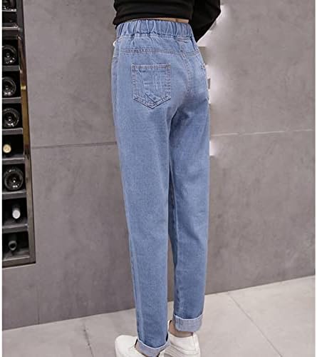 Maiyifu-GJ נשים מותניים אלסטיים ג'ינס ג'ינס ג'ינס ג'ינס מזדמן משיכה במצוקה נתיחה ג'ינס סקיני אימון ג'ין מכנסיים