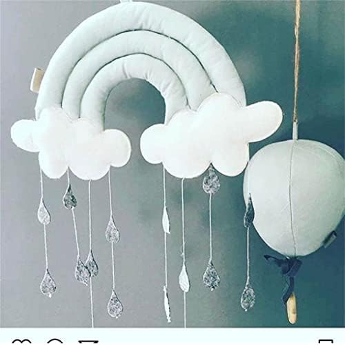 Eyhlkm קשת גשם קישוט ענן קישוט ענן קיר חדר תינוקות תלוי ילדים קישוט ילדים אביזרים לחדר