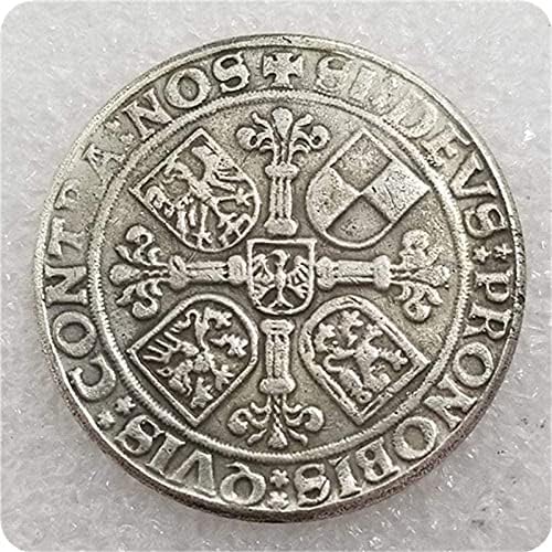 מלאכות עתיקות מטבע גרמני 1538 אוסף מטבעות סילבר דולרי סילבר נצחה 2397