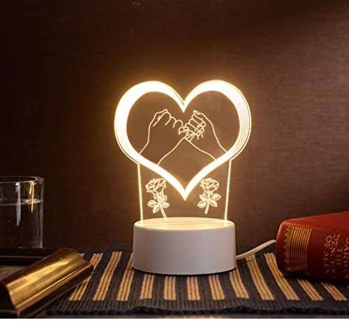 10 ספירה אורות מיתר עם קישוט כבל אור תאורה ביתית תלת מימדית מנורה Acrylic USB מתנות לילה חיצוניות LED אור ברור אורות מיתר חג