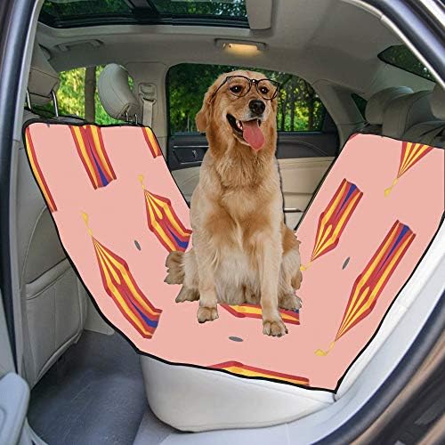 מותאם אישית מונגולי יד צבוע צבעוני הדפסת רכב מושב מכסה לכלבים עמיד למים החלקה עמיד רך לחיות מחמד רכב מושב כלב