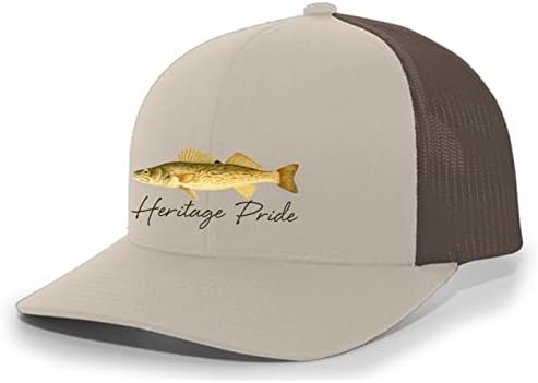 גאווה גאווה אוסף דגי מים מתוקים וואלי דיג דיג גברים רקומים רשת אחורית כובע בייסבול כובע בייסבול