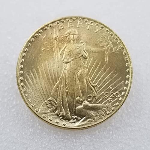 מלאכות עתיקות מהדורת 1920 S מטבע זהב אמריקאי מעגל כסף כסף זר כסוף 3204