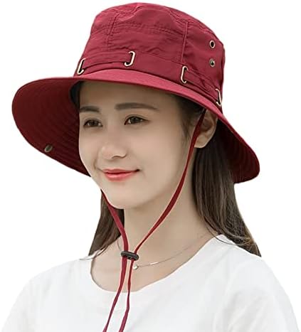 UPF 50 כובע שמש בוני רחב כובע דלי שוליים כובע דיג מתקפל הגנה על כובע שמש נושם לגברים נשים