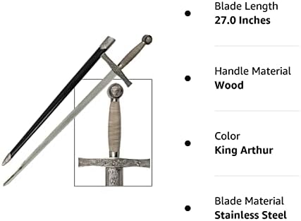 ACE ARTIAL ARTS אספקת אביר ימי הביניים חרב חרב עם נחרד