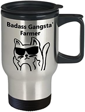 Badass Gangsta 'ספל נסיעות קפה חקלאי