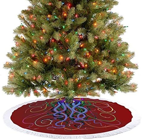 עץ חג המולד אלגנטי אלגנטי אלגנטי אלגנטי עץ חג המולד מחצלת עץ עץ עץ עץ עם גדילים לקישוט חג המולד של מסיבת חג 48 x48