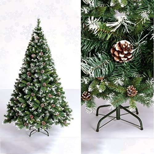 עץ חג המולד לחג המולד של אינדיאה, עץ חג המולד מלאכותי עם חרוטים אורנים, סוגר מתכת וענפים תלויים, לקישוט חג המולד מקורה וחיצוני,