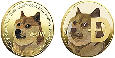 מטבע וירטואלי Dogecoin זיכרון וואו שיבה INU כלב מטבע מטבע 2021 מהדורה מוגבלת מהדורה מזכרת קישוטים שולחניים